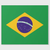 Papier Cadeau Drapeau du Brésil (Plat)