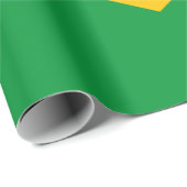 Papier Cadeau Drapeau du Brésil (Coin rond)