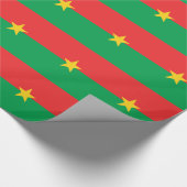 Papier Cadeau Drapeau du Burkina Faso patriotique (Coin)