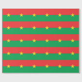 Papier Cadeau Drapeau du Burkina Faso patriotique (Plat)