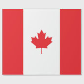 Papier Cadeau Drapeau du Canada (Plat)