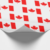 Papier Cadeau Drapeau du Canada (Coin)
