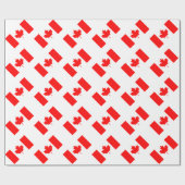 Papier Cadeau Drapeau du Canada (Plat)