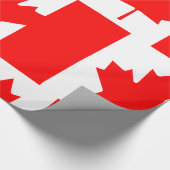 Papier Cadeau Drapeau du Canada (Coin)