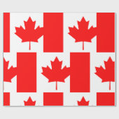 Papier Cadeau Drapeau du Canada (Plat)