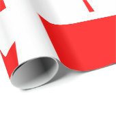 Papier Cadeau Drapeau du Canada (Coin rond)