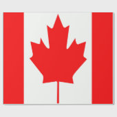 Papier Cadeau Drapeau du Canada (Plat)