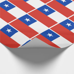 Papier Cadeau Drapeau du Chili
