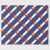 Papier Cadeau Drapeau du Colorado (Plat)