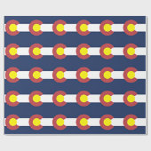 Papier Cadeau Drapeau du Colorado (Plat)