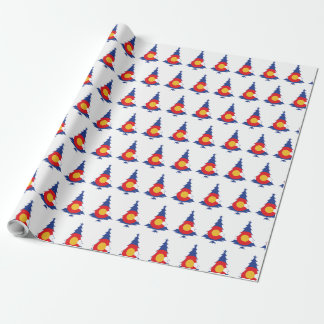 Papier Cadeau Drapeau du Colorado Arbre de Noël