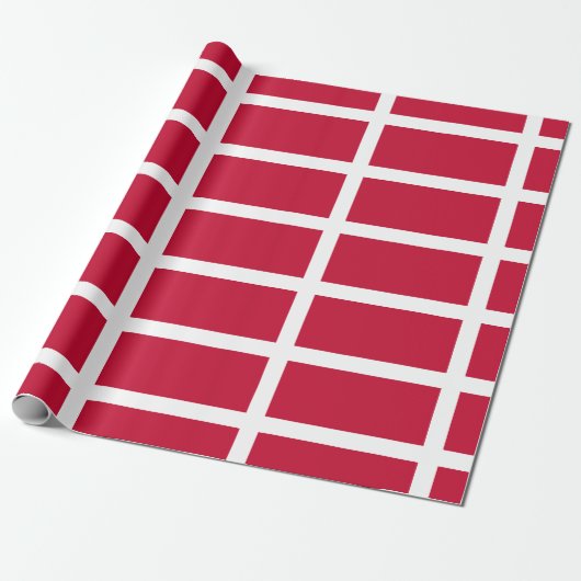 Papier Cadeau Drapeau du Danemark (Déroulé)