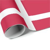 Papier Cadeau Drapeau du Danemark (Coin rond)