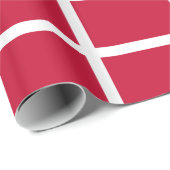 Papier Cadeau Drapeau du Danemark (Coin rond)