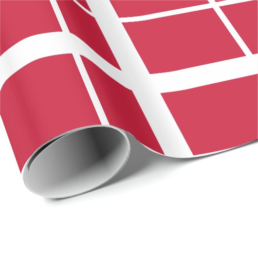 Papier Cadeau Drapeau du Danemark (Coin rond)