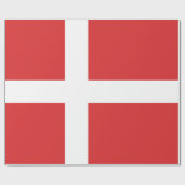 Papier Cadeau Drapeau du Danemark (Plat)