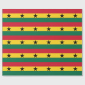 Papier Cadeau Drapeau du Ghana (Plat)