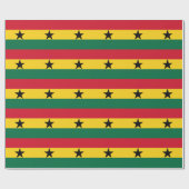 Papier Cadeau Drapeau du Ghana (Plat)