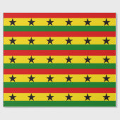 Papier Cadeau Drapeau du Ghana (Plat)