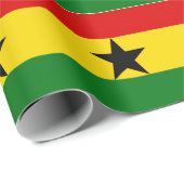 Papier Cadeau Drapeau du Ghana (Coin rond)
