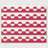 Papier Cadeau Drapeau du Groenland (Plat)