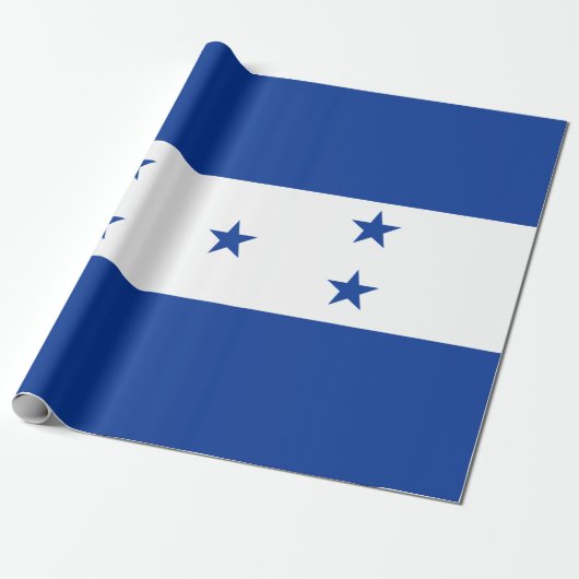 Papier Cadeau Drapeau du Honduras (Déroulé)