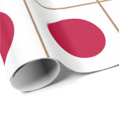 Papier Cadeau Drapeau du Japon (Coin rond)