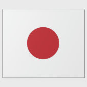 Papier Cadeau Drapeau du Japon (Plat)