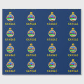 Papier Cadeau Drapeau du Kansas (Plat)
