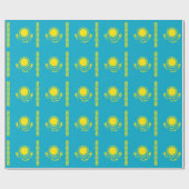 Papier Cadeau Drapeau du Kazakhstan (Plat)