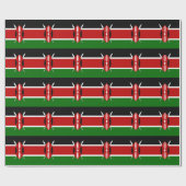 Papier Cadeau Drapeau du Kenya (Plat)