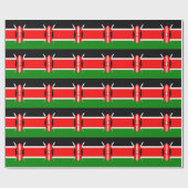Papier Cadeau Drapeau du Kenya (Plat)