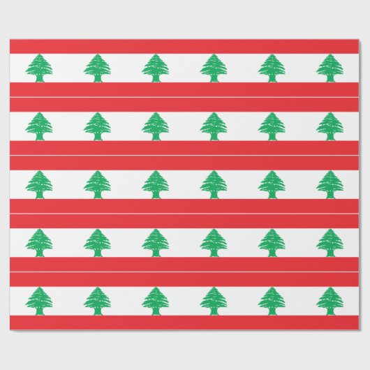 Papier Cadeau Drapeau du Liban (Plat)