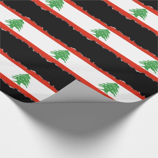 Papier Cadeau Drapeau du Liban (Coin)