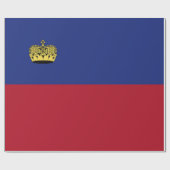 Papier Cadeau Drapeau du Liechtenstein (Plat)
