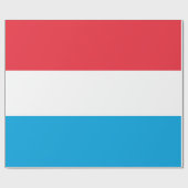 Papier Cadeau Drapeau du Luxembourg (Plat)