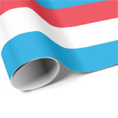 Papier Cadeau Drapeau du Luxembourg (Coin rond)