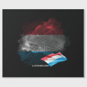 Papier Cadeau Drapeau du Luxembourg (Plat)