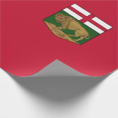 Papier Cadeau Drapeau du Manitoba (Coin)