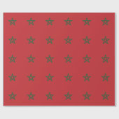 Papier Cadeau Drapeau du Maroc (Plat)