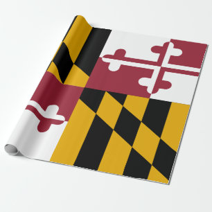 Papier Cadeau Drapeau du Maryland