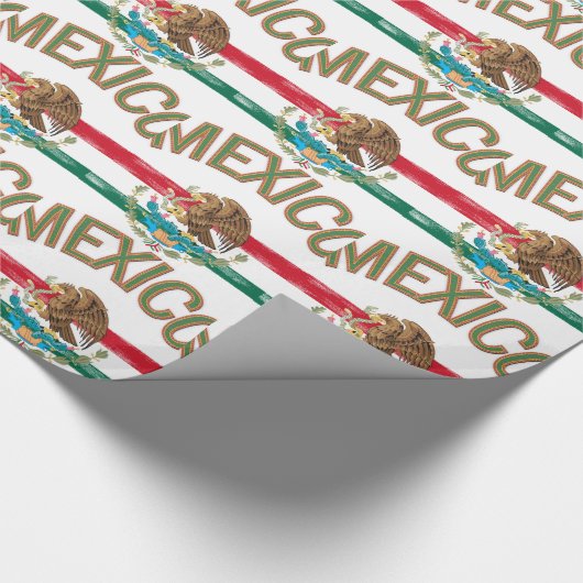 Papier Cadeau Drapeau du Mexique de Mexicain (Coin)