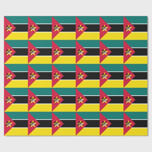 Papier Cadeau Drapeau du Mozambique (Plat)
