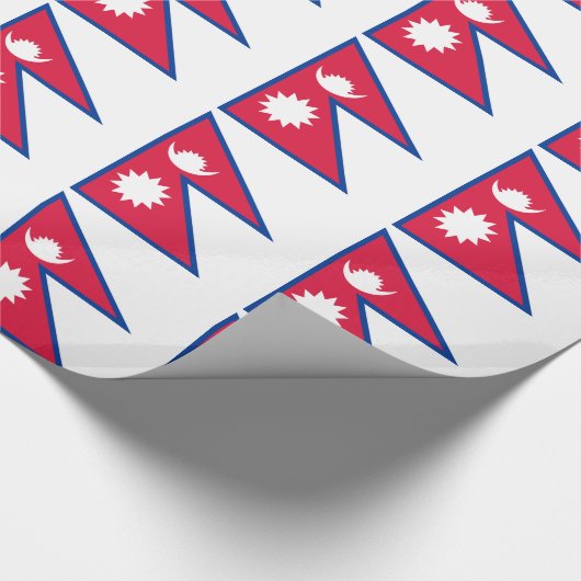 Papier Cadeau Drapeau du Népal (Coin)