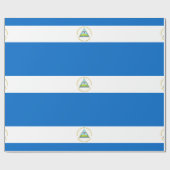 Papier Cadeau Drapeau du Nicaragua (Plat)