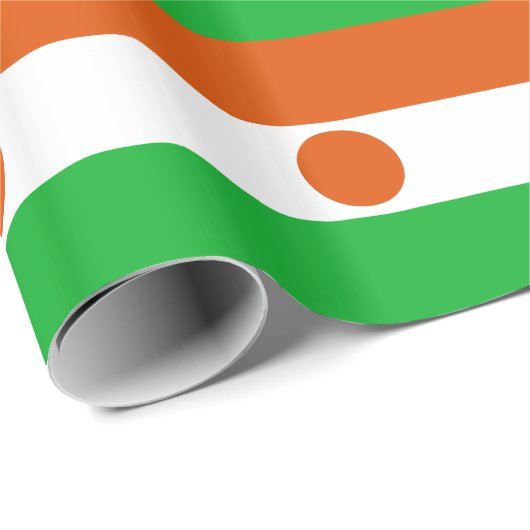 Papier Cadeau Drapeau du Niger (Coin rond)