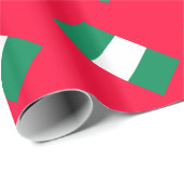 Papier Cadeau Drapeau du Nigeria (Coin rond)