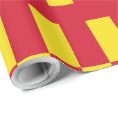 Papier Cadeau Drapeau du Northumberland (Coin rond)