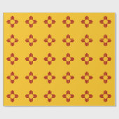 Papier Cadeau Drapeau du Nouveau Mexique avec symbole Zia (Plat)