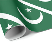 Papier Cadeau Drapeau du Pakistan (Coin rond)